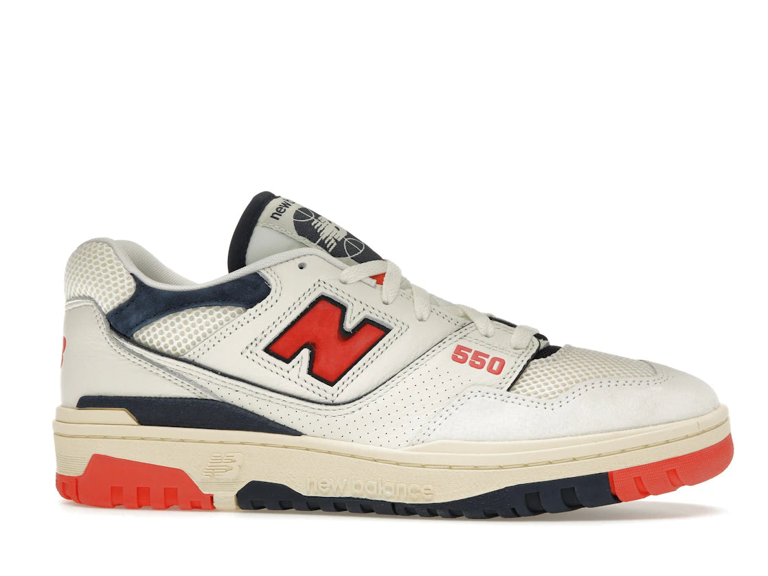 New Balance 550 Sea Salt Pack Blast Red