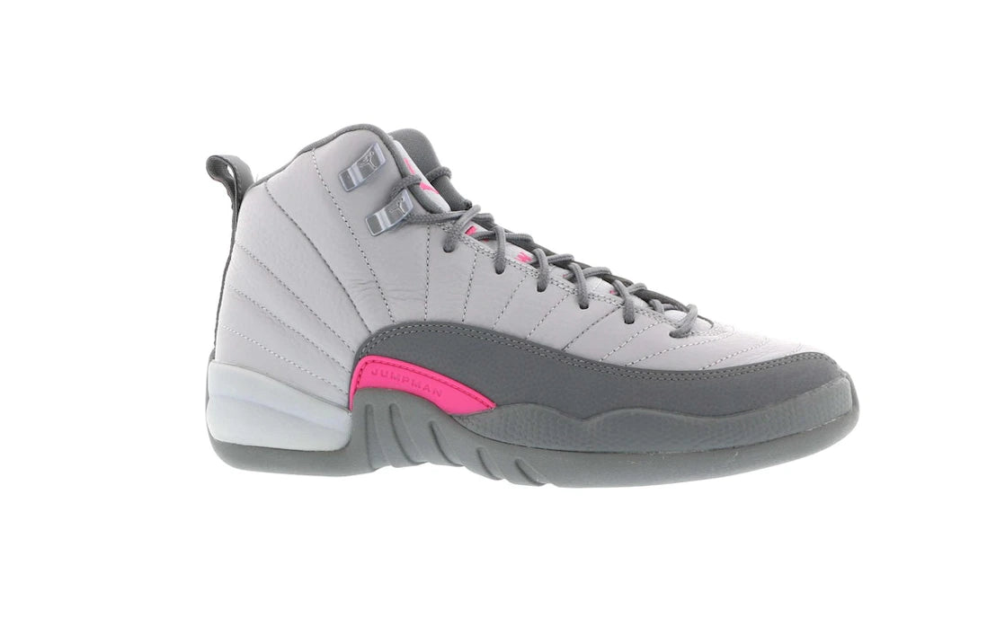 Jordan 12 Retro Wolf Grey Vivid Pink (GS) - vue secondaire A