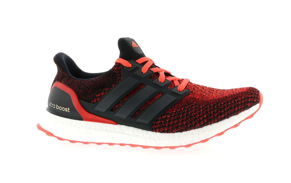 adidas Ultra Boost 2.0 Core Black Solar Red - vue secondaire A