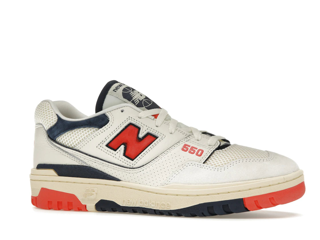 New Balance 550 Sea Salt Pack Blast Red