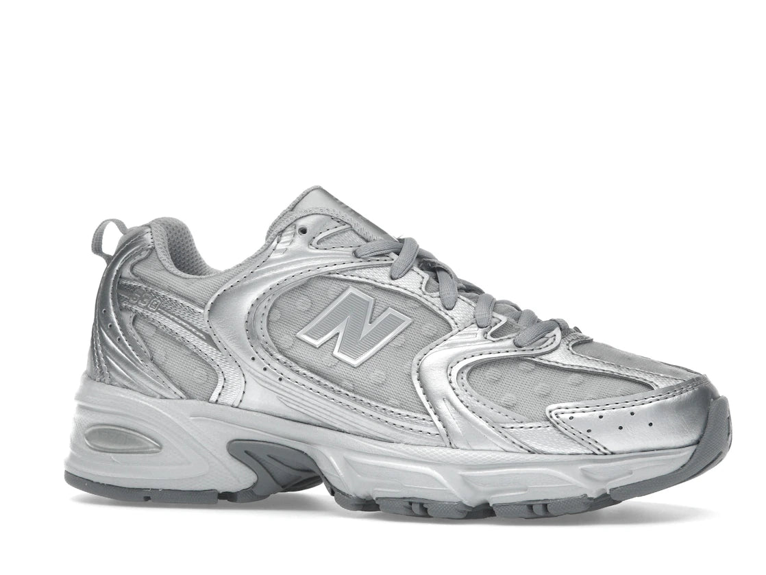 New Balance 530 Silver Metallic Raincloud Polka Dots