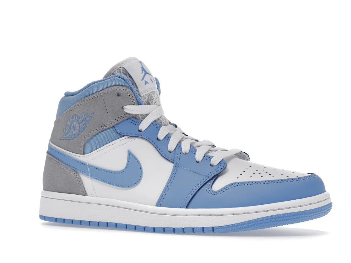 Jordan 1 Mid University Blue Grey - vue secondaire A