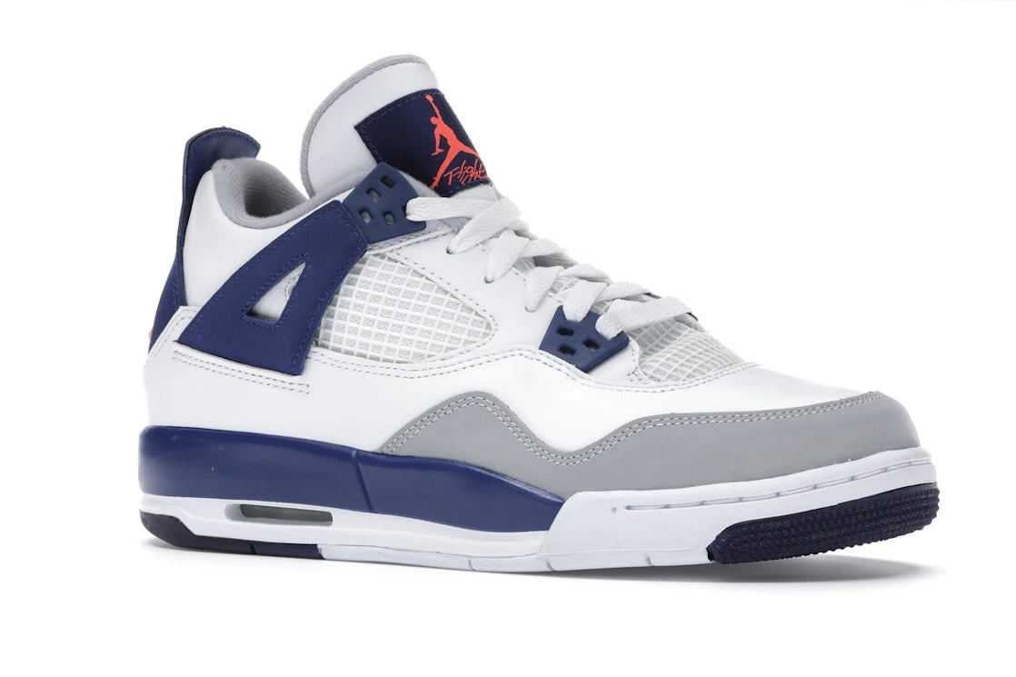 Jordan 4 Retro Deep Royal Blue (GS) - vue secondaire A
