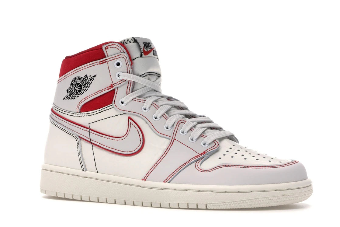 Jordan 1 Retro High Phantom Gym Red - vue secondaire A