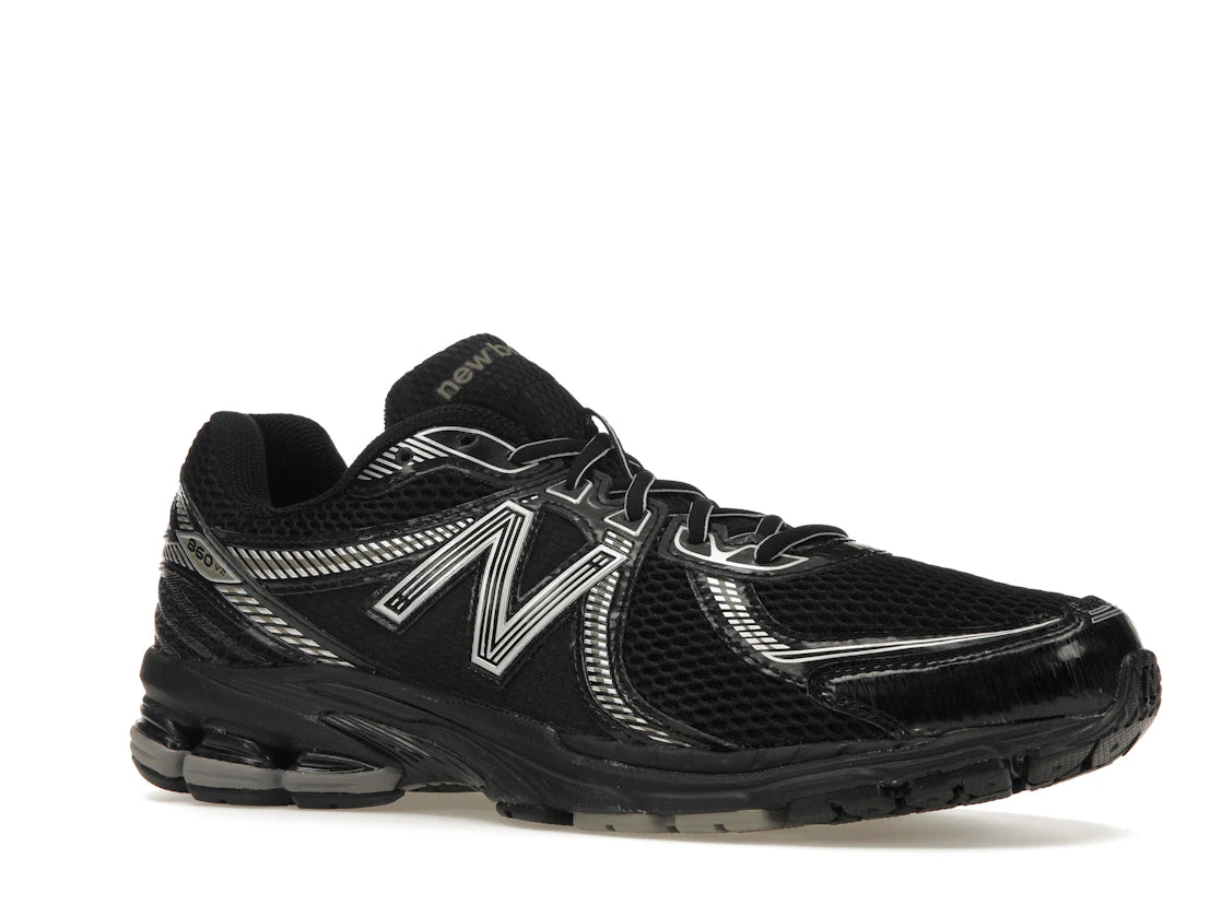 New Balance 860v2 Black Silver - vue secondaire A