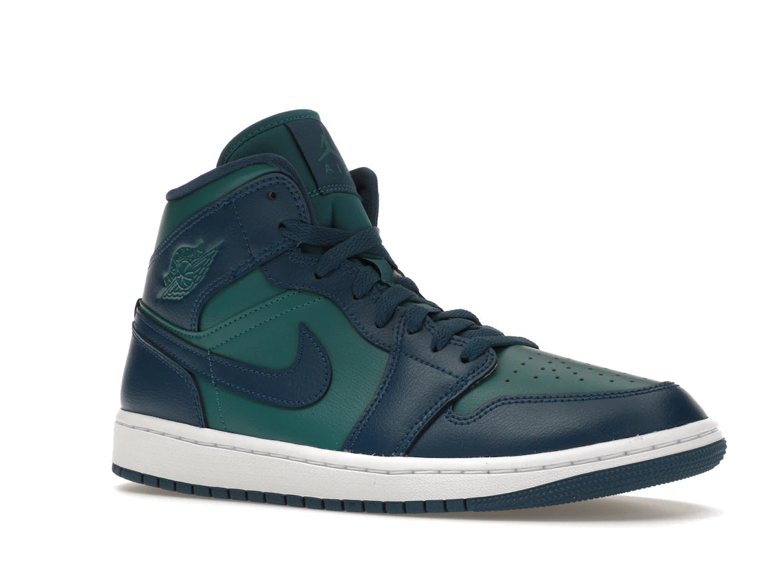Jordan 1 Mid Teal French Blue (Women's) - vue secondaire A