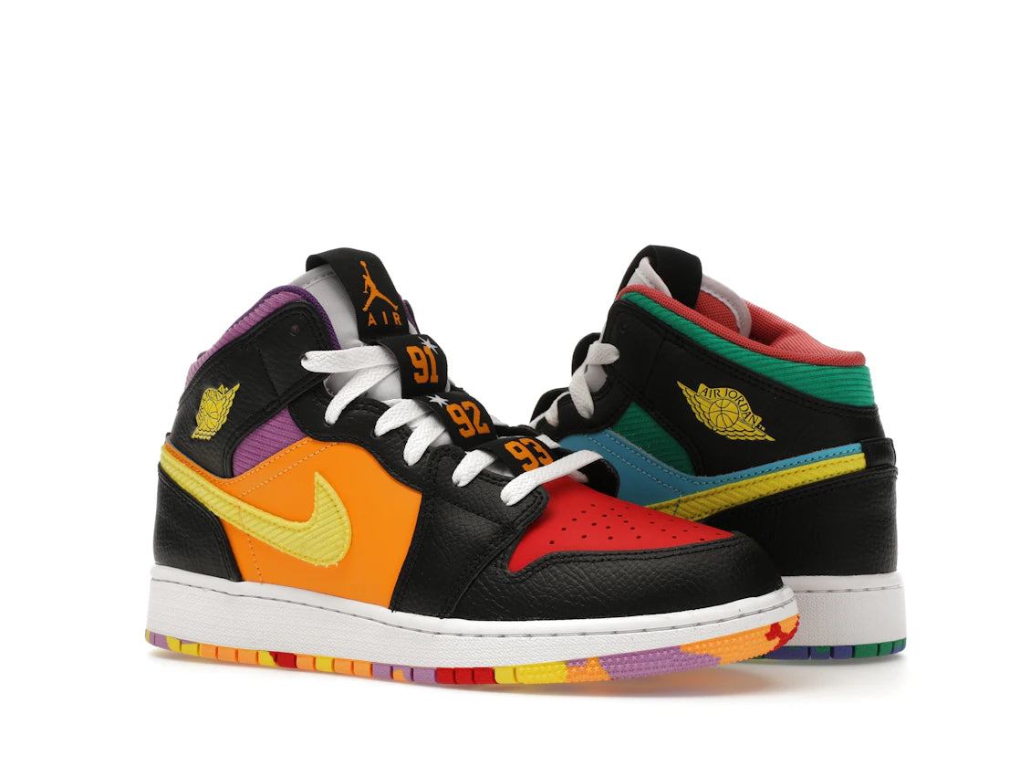 Jordan 1 Mid SS Six Championships (GS) - vue secondaire A
