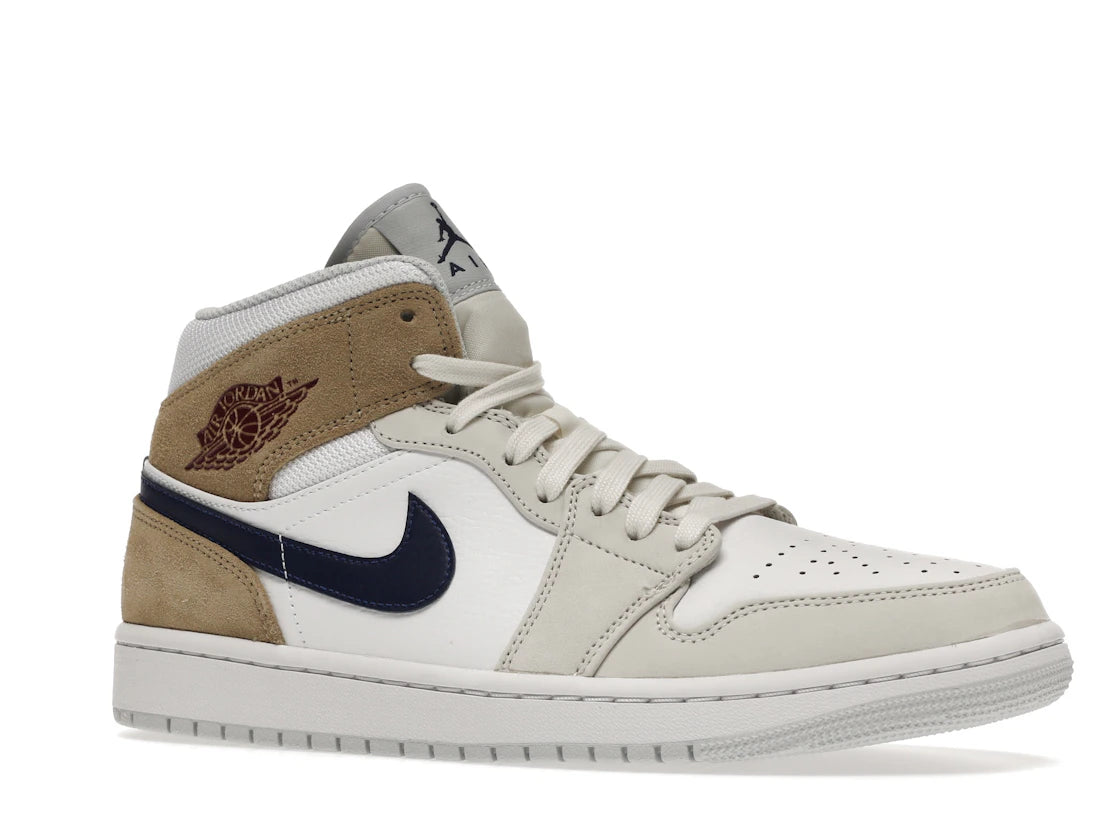 Jordan 1 Mid Tan Suede - vue secondaire A