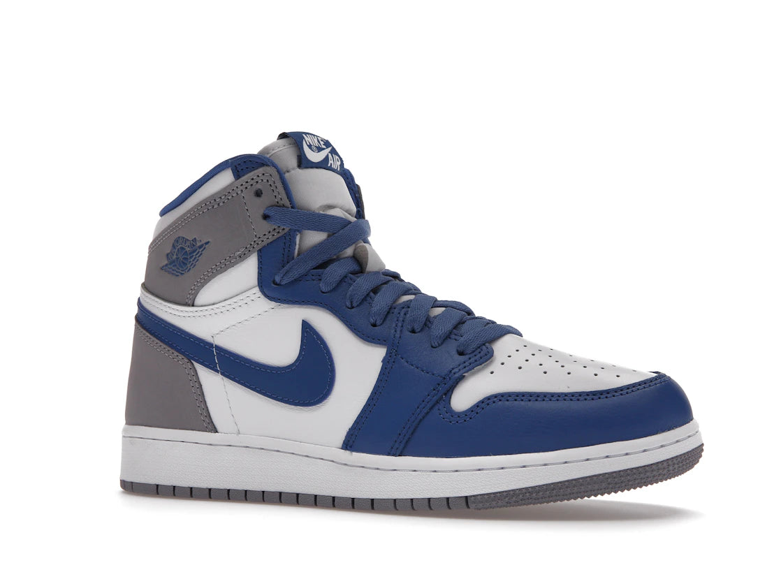 Jordan 1 Retro High OG True Blue (GS) - vue secondaire A
