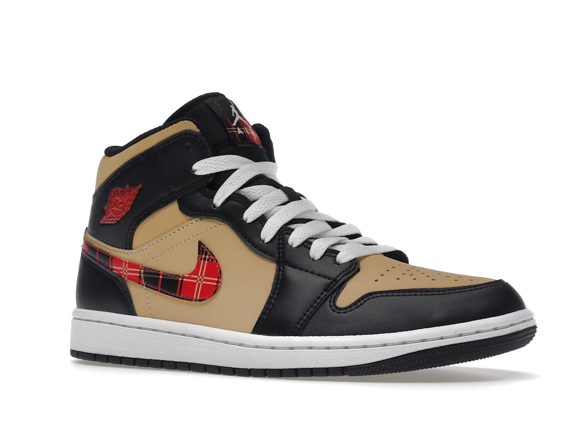 Air Jordan 1 Mid Tartan Swoosh - vue secondaire A