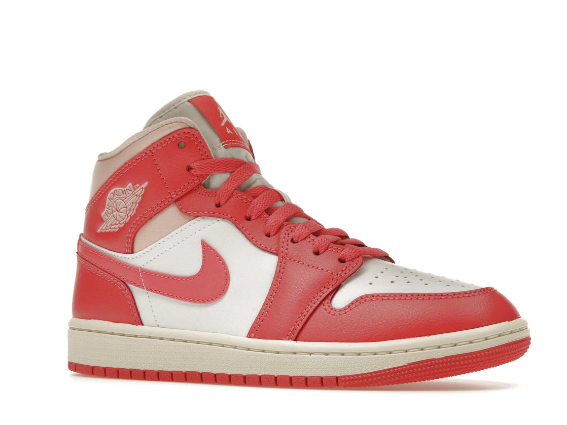 Jordan 1 Mid Strawberries and Cream (Women's) - vue secondaire A