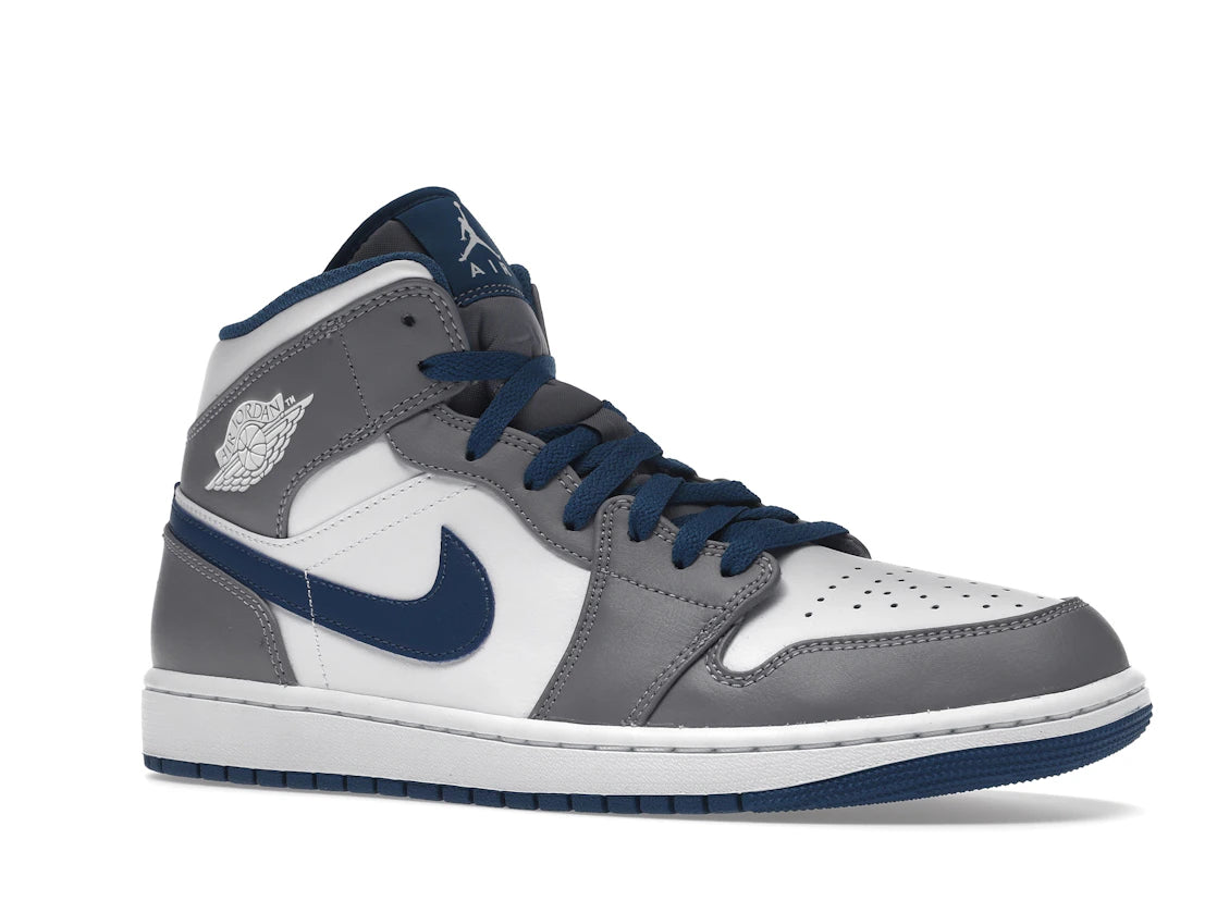 Jordan 1 Mid True Blue - vue secondaire A