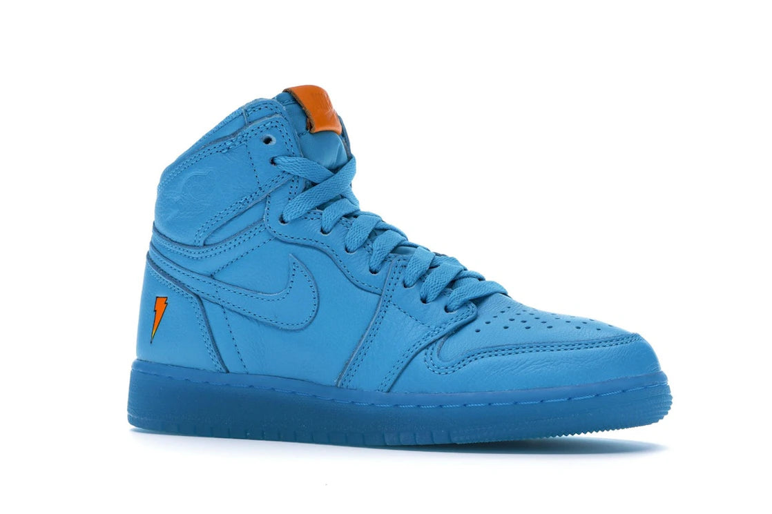 Jordan 1 Retro High Gatorade Blue Lagoon (GS) - vue secondaire A