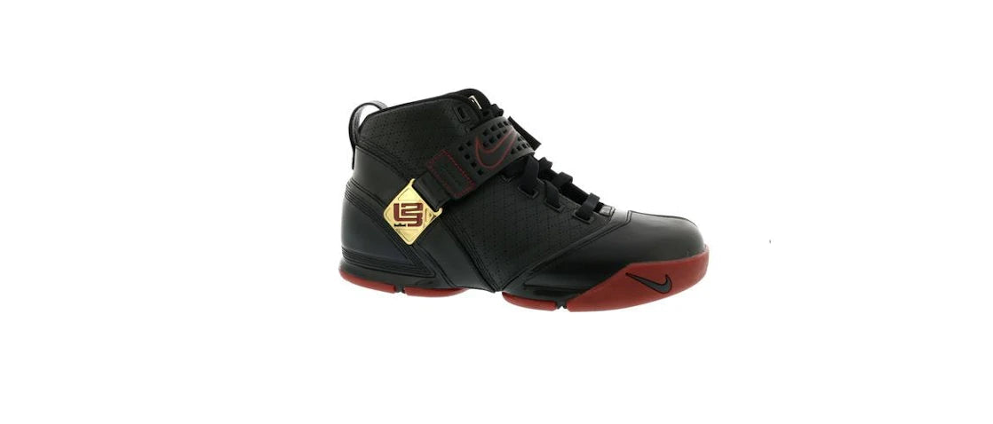 Nike LeBron 5 Black Crimson Metallic Gold