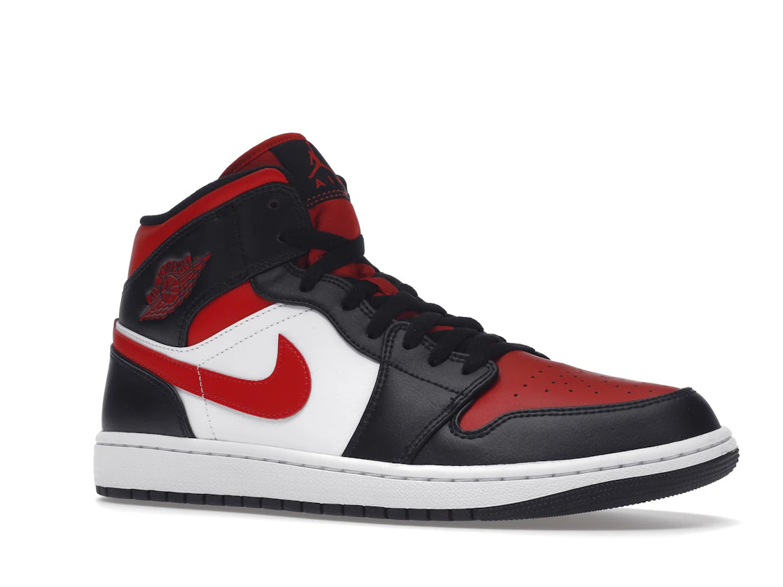 Jordan 1 Mid White Black Red (2022) - vue secondaire A