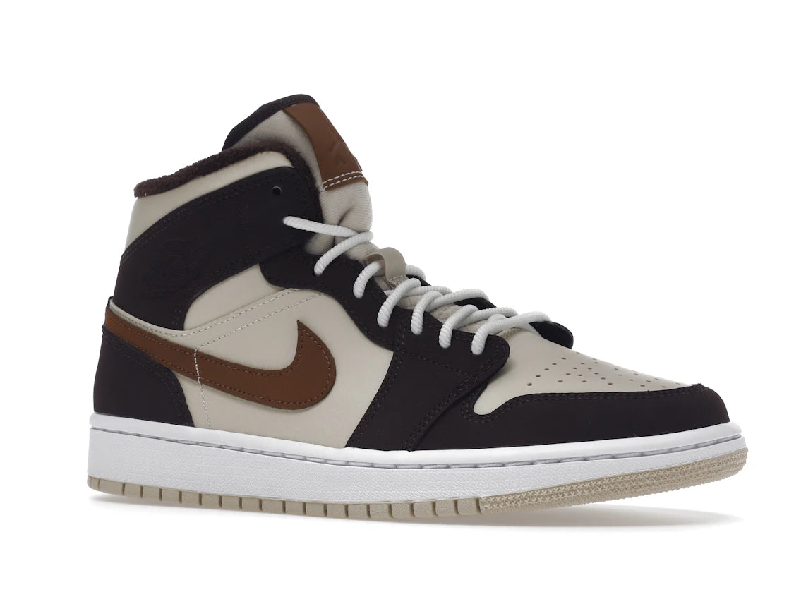 Jordan 1 Mid SE Brown Basalt Oatmeal (Women's) - vue secondaire A