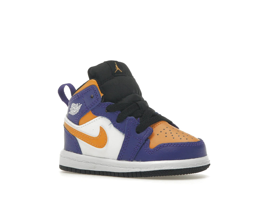 Jordan 1 Mid Lakers (2022) (TD) - vue secondaire A