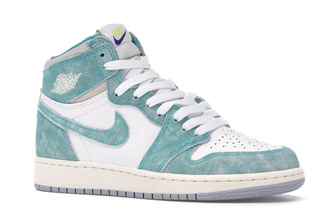 Jordan 1 Retro High Turbo Green (GS) - vue secondaire A