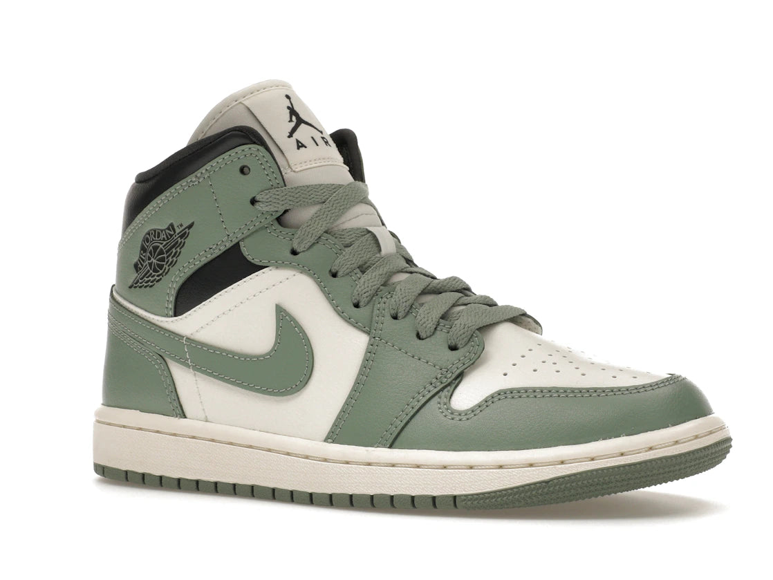 Jordan 1 Mid Jade Smoke (Women's) - vue secondaire A