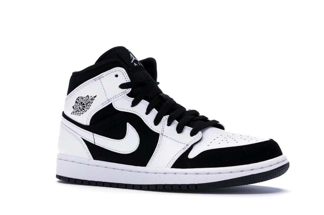 Jordan 1 Mid White Black - vue secondaire A