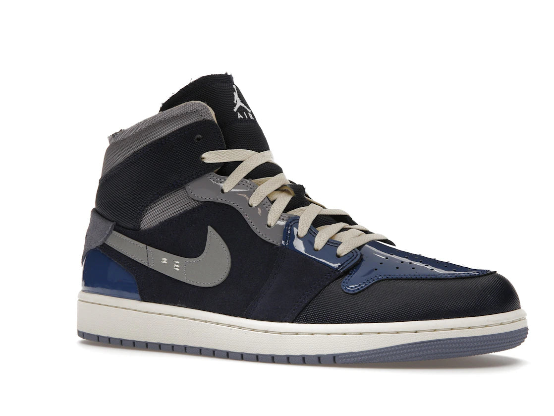 Jordan 1 Mid SE Craft Obsidian French Blue Ashen Slate White - vue secondaire A