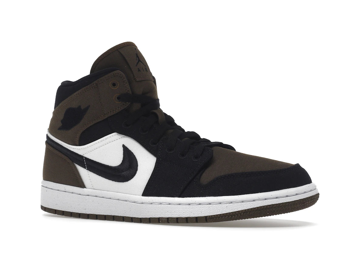 Jordan 1 Mid Olive Toe (Women's) - vue secondaire A