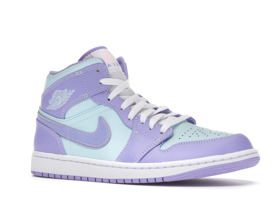 Jordan 1 Mid Purple Aqua - vue secondaire A