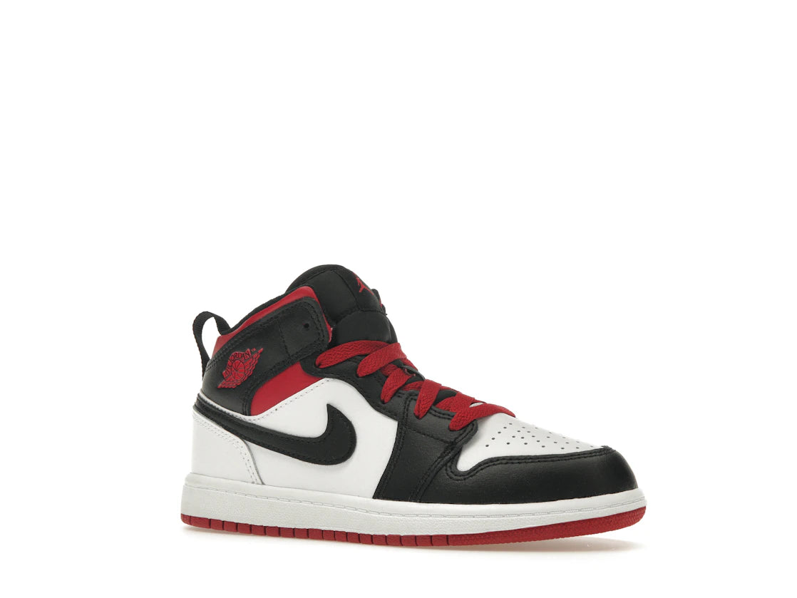 Jordan 1 Mid Gym Red Black Toe (PS) - vue secondaire A