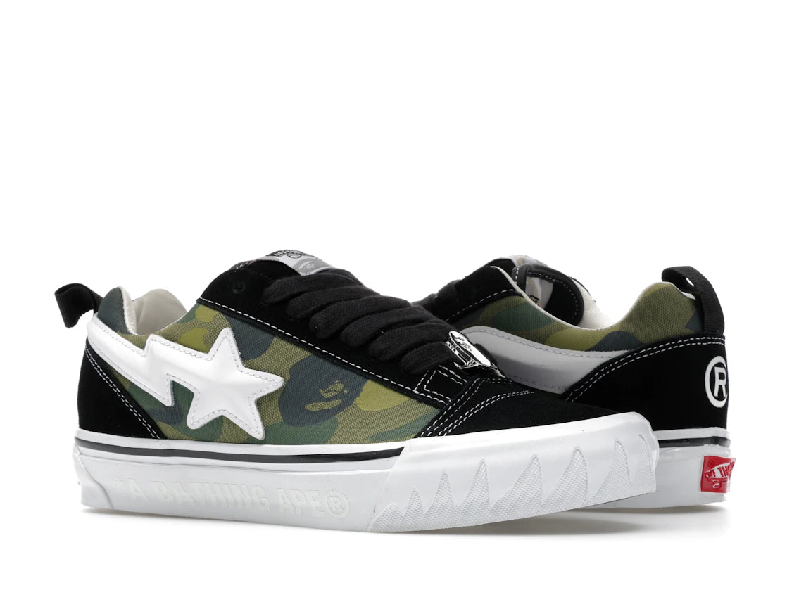 Vans Knu Skool Bape Camo Green - vue secondaire A