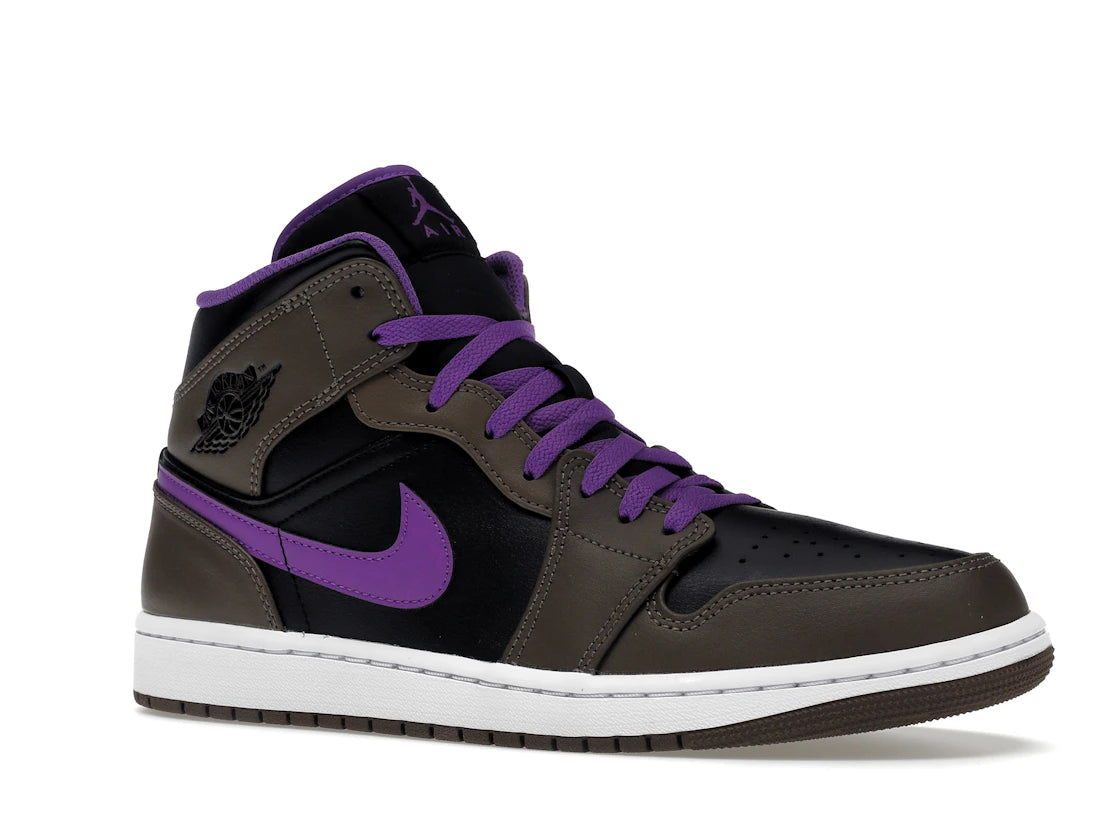 Jordan 1 Mid Purple Mocha - vue secondaire A