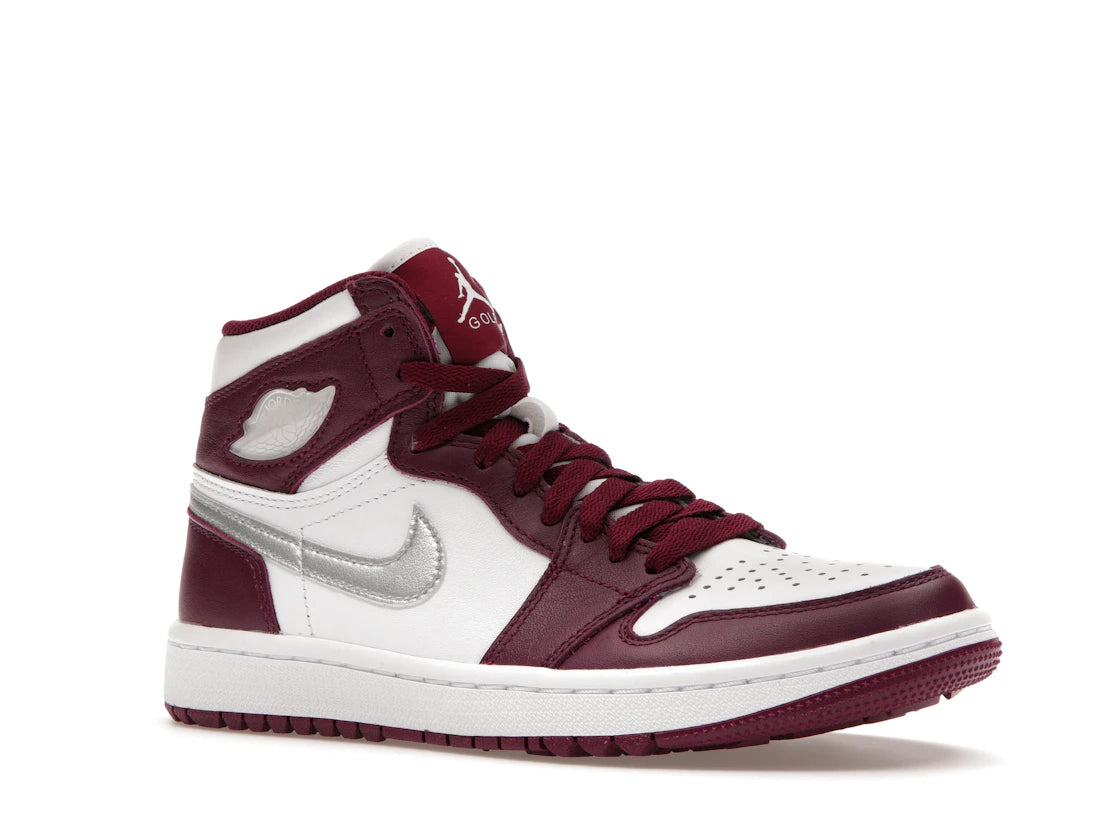 Jordan 1 Retro High Golf Bordeaux - vue secondaire A