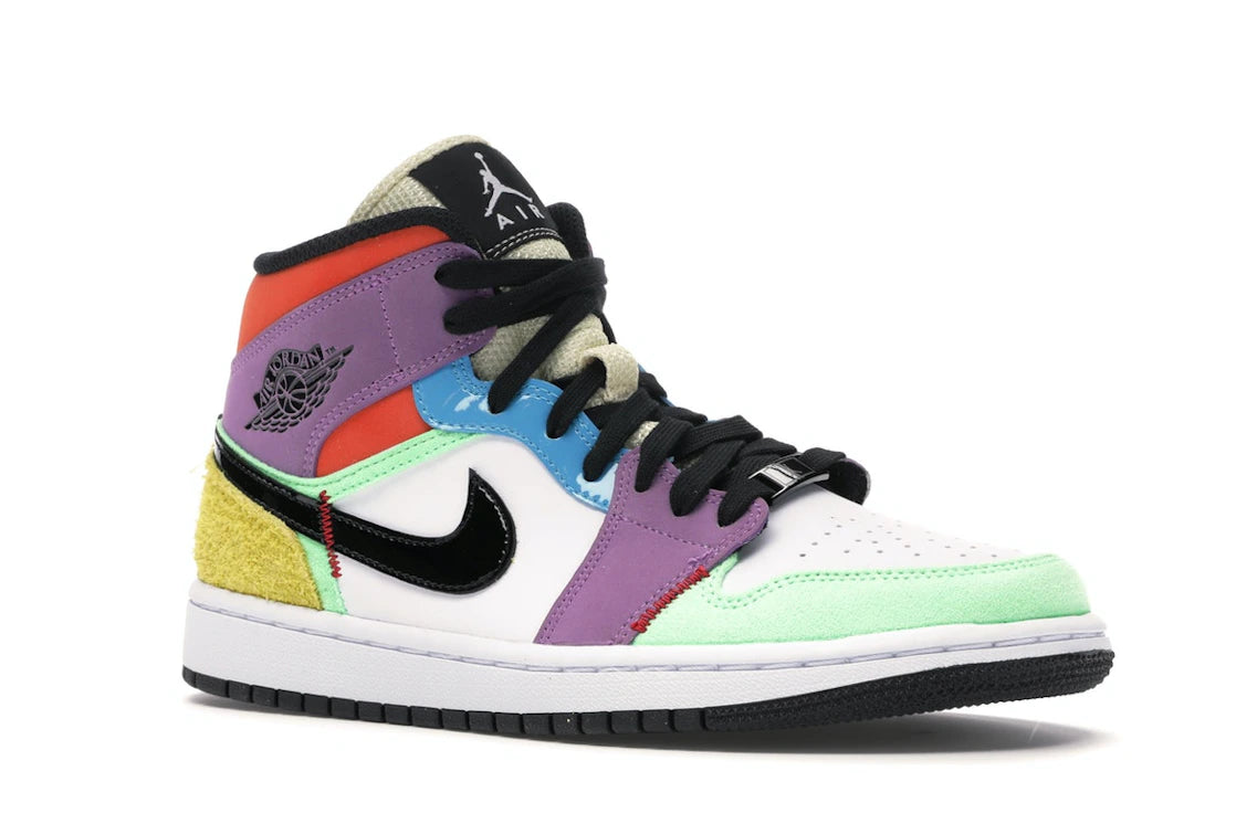 Jordan 1 Mid SE Multi-Color (Women's) - vue secondaire A