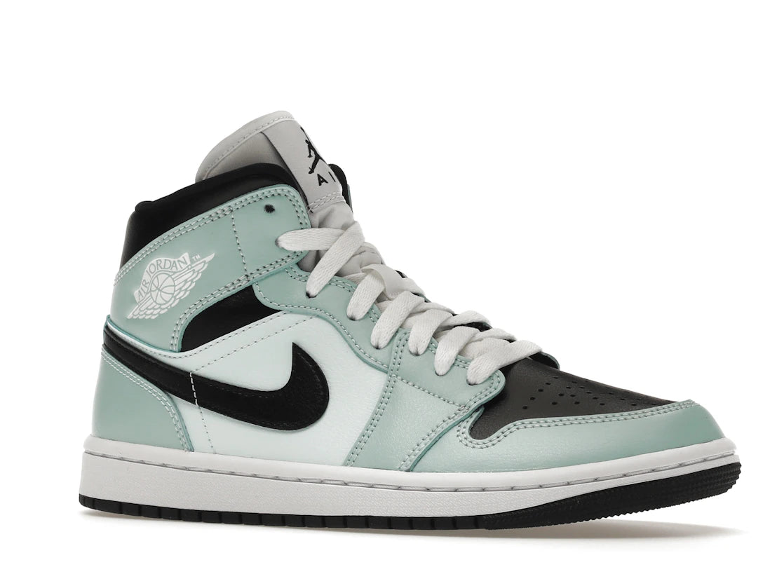 Jordan 1 Mid Aqua Blue Tint (Women's) - vue secondaire A