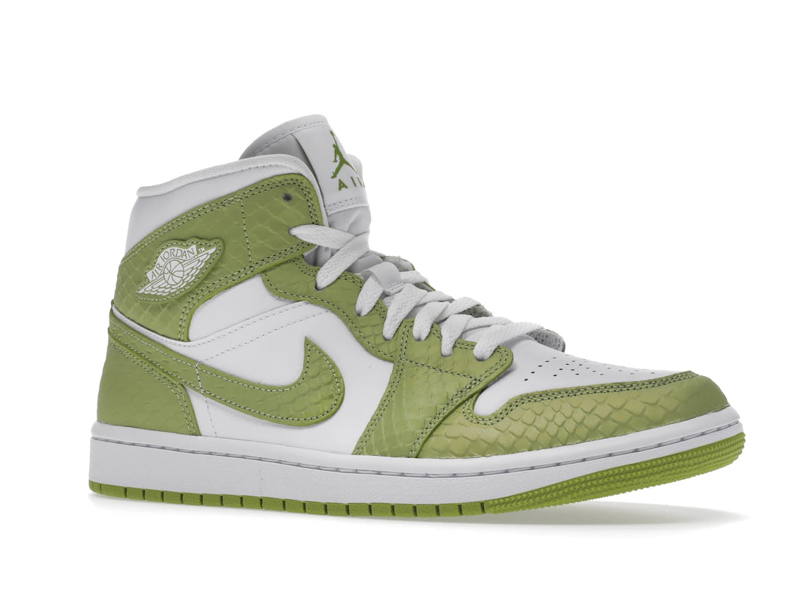 Jordan 1 Mid Green Python (Women's) - vue secondaire A