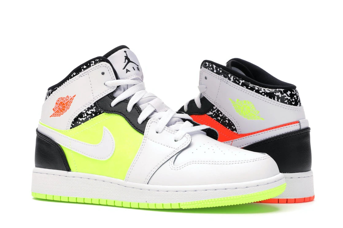 Jordan 1 Mid Composition Notebook (GS) - vue secondaire A