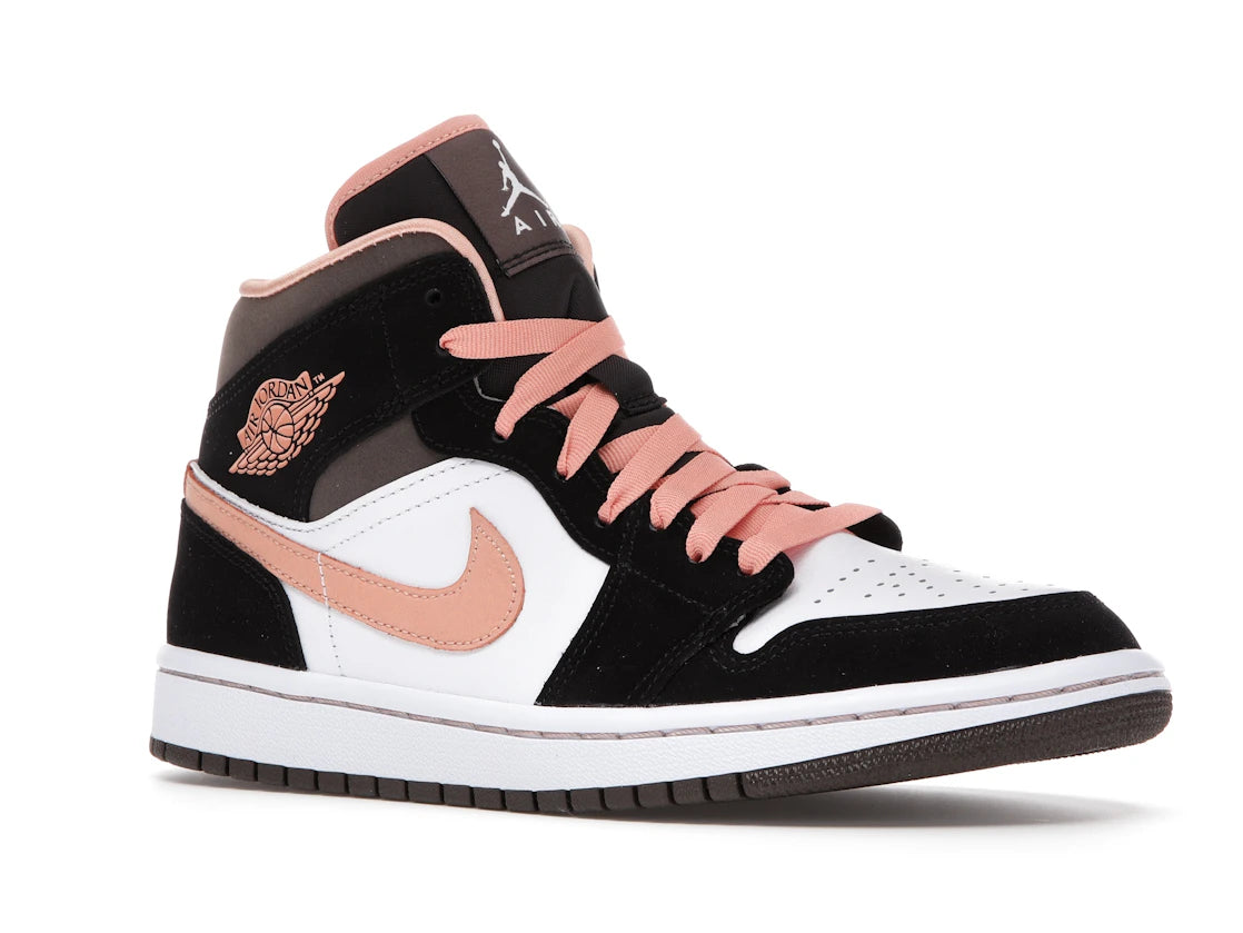 Jordan 1 Mid Peach Mocha (Women's) - vue secondaire A