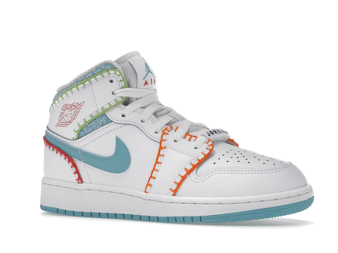 Jordan 1 Mid Multi Knit (GS) - vue secondaire A