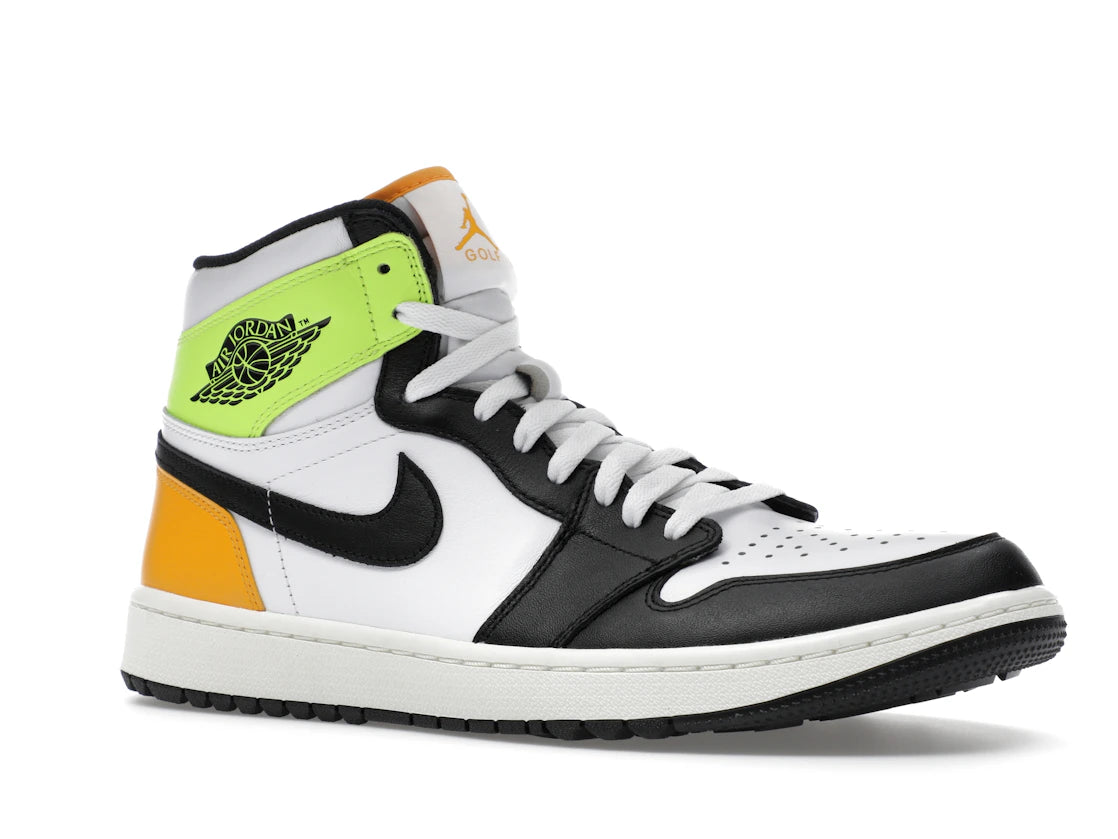 Jordan 1 Retro High Golf White University Gold Volt Black - vue secondaire A