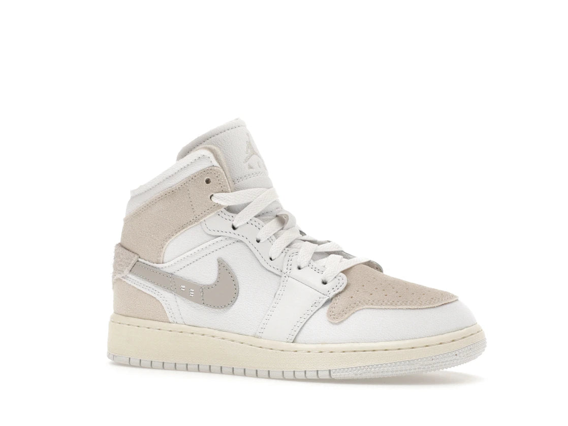 Jordan 1 Mid SE Craft Inside Out Tech Grey (GS) - vue secondaire A