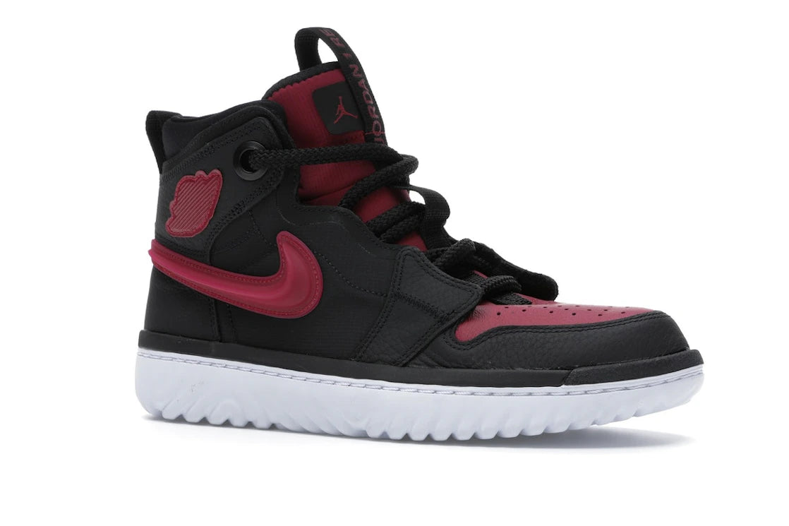 Jordan 1 High React Black Noble Red - vue secondaire A