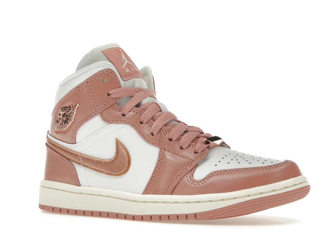 Jordan 1 Mid SE Red Stardust (Women's) - vue secondaire A