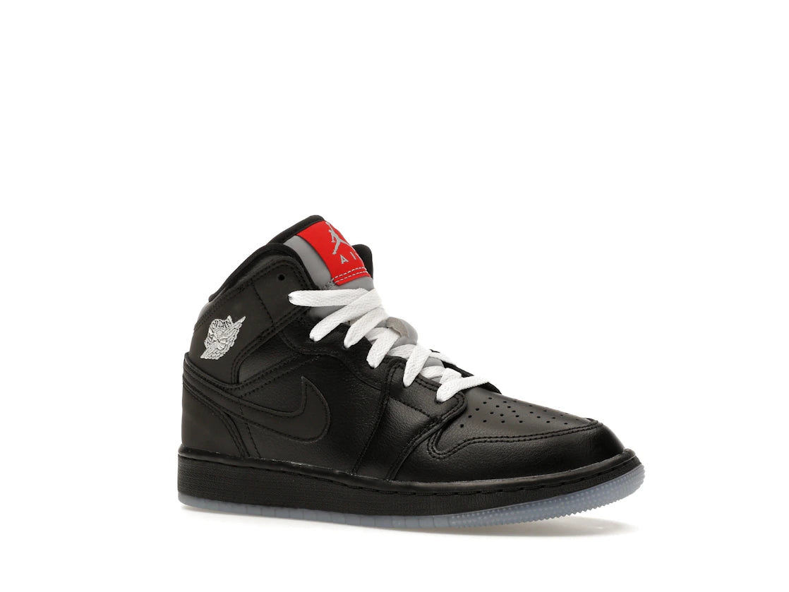Jordan 1 Mid SE Black Metallic Reimagined (GS) - vue secondaire A