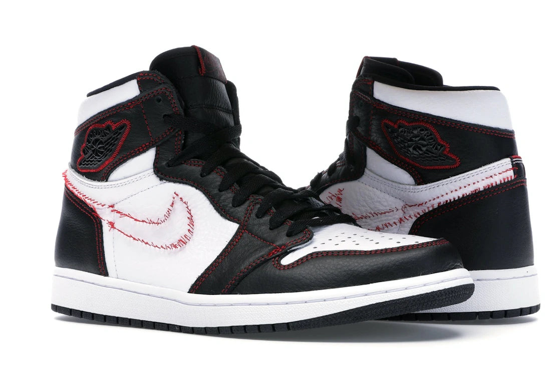 Jordan 1 Retro High Defiant White Black Gym Red - vue secondaire A