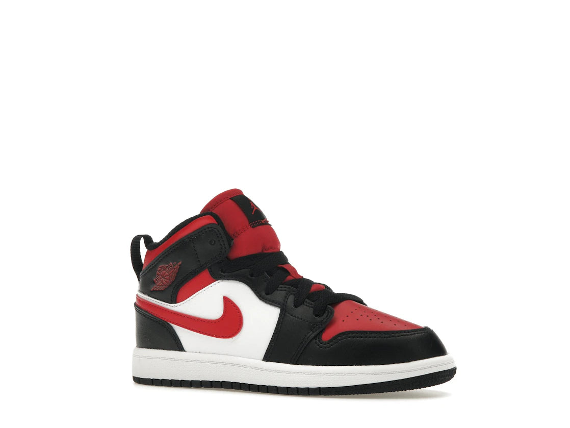 Jordan 1 Mid Black Fire Red (PS) - vue secondaire A