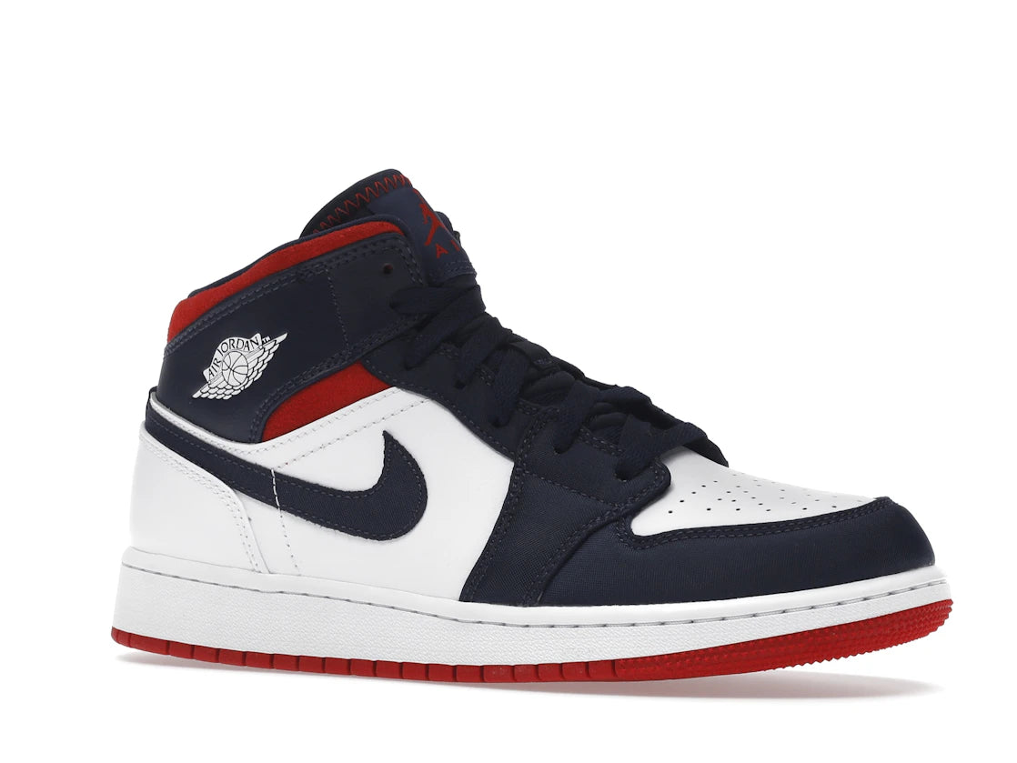 Jordan 1 Mid SE USA (GS) - vue secondaire A