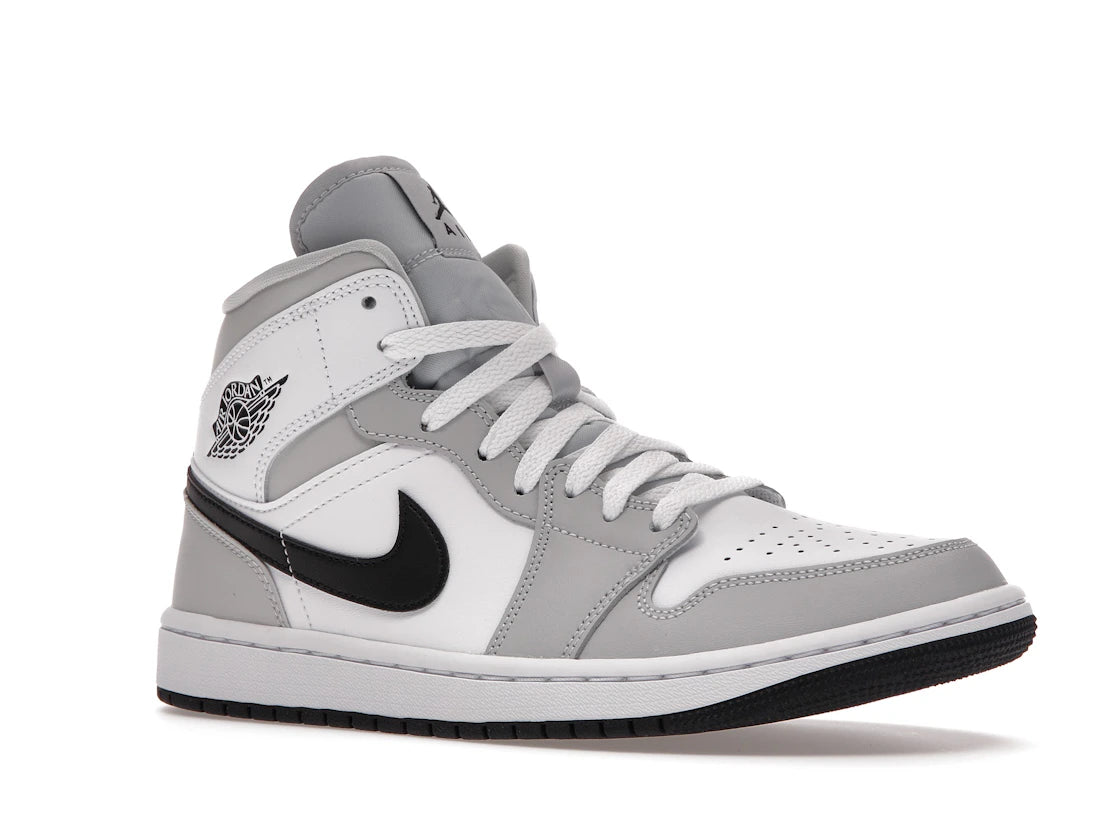 Jordan 1 Mid Light Smoke Grey (Women's) - vue secondaire A