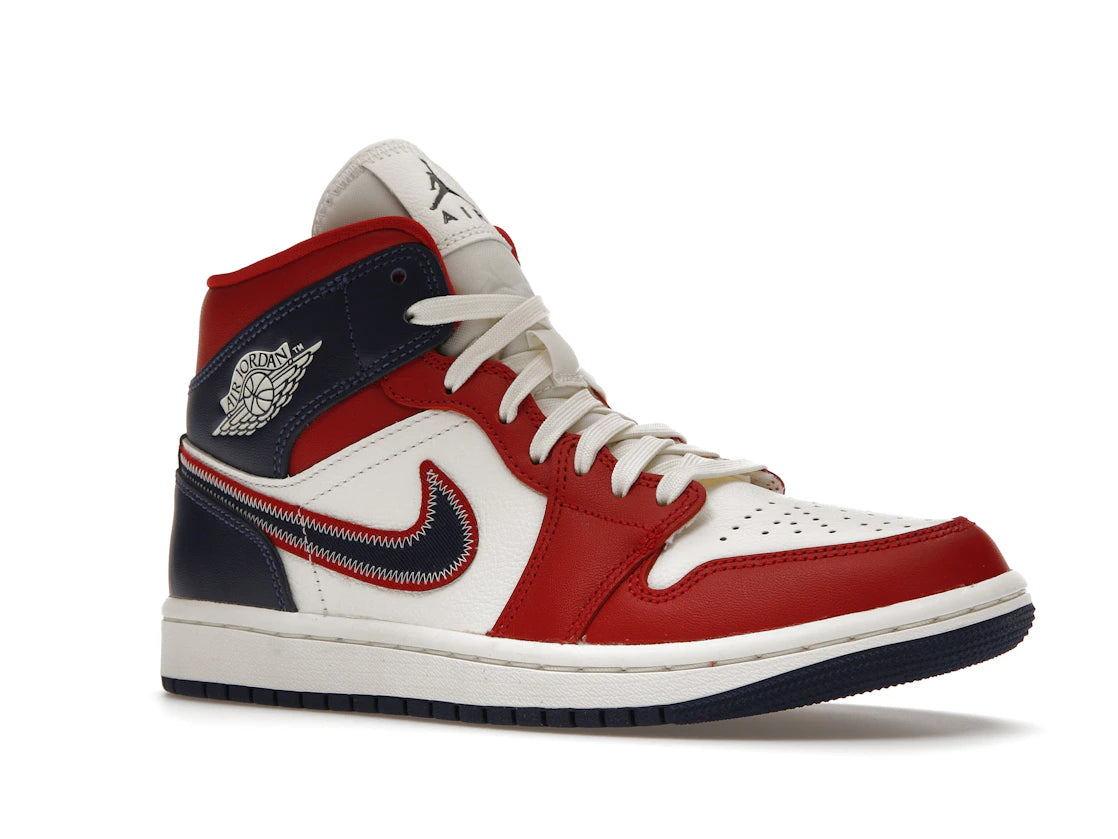 Jordan 1 Mid USA (2022) (Women's) - vue secondaire A