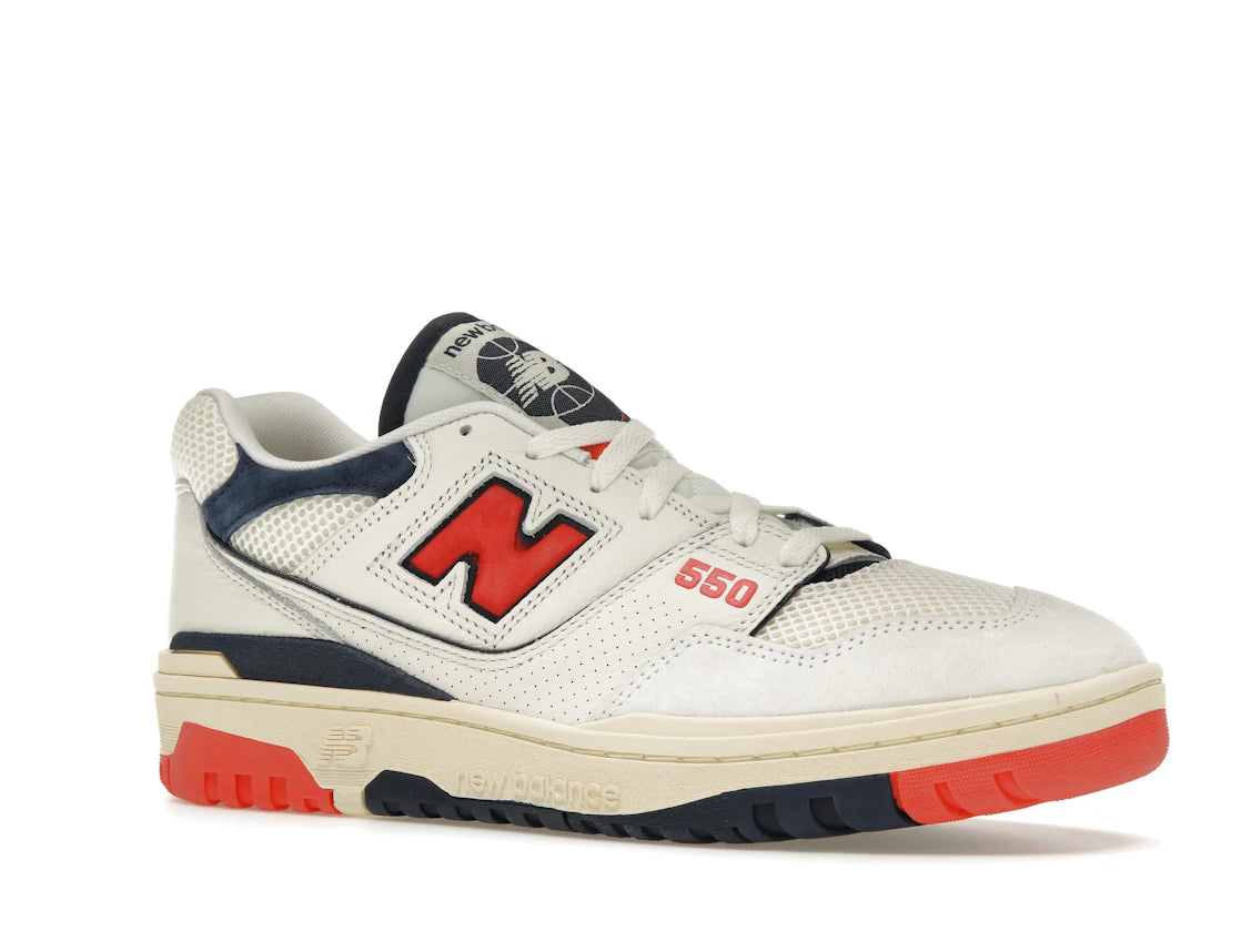 New Balance 550 Sea Salt Pack Blast Red