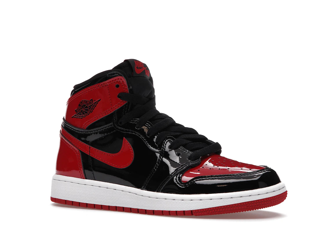 Jordan 1 Retro High OG Patent Bred (GS) - vue secondaire A