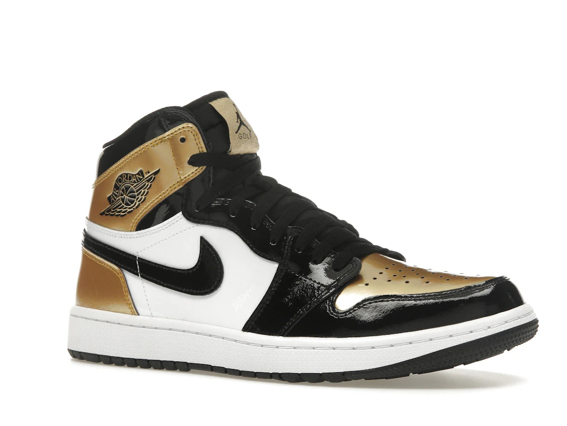 Jordan 1 Retro High Golf Patent Gold Toe - vue secondaire A